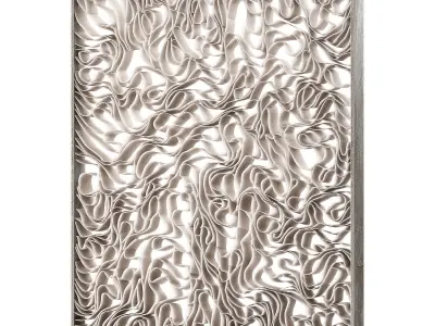 Wall art Parer porcelain sculptures Minimal modern art 3D model