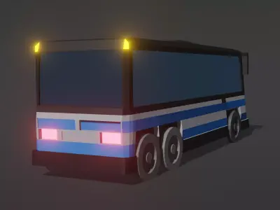 Bus low-poly Free 3D model