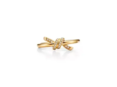 Tiffany knot diamonds Ring 3D print model
