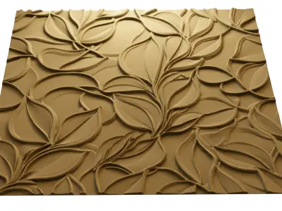 3D Wall Art for CNC - Modern Relief Panel 01 3D model