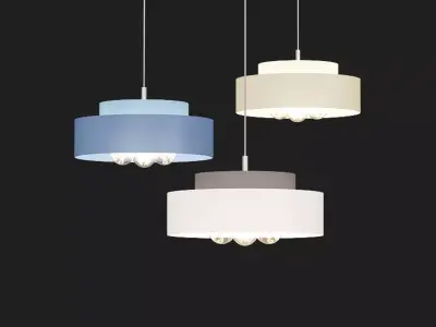 ZINNIA three pendant lights 3D model