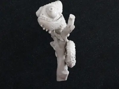 Chameleon wall decor 3D print model