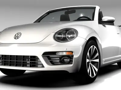 VW Beetle Cabriolet 2017 3D model