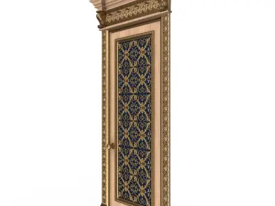 Carved Door Classic 01202 Wood Low-poly 3D model