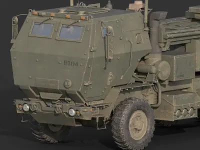 M142 HIMARS Game Ready  Low-poly 3D model