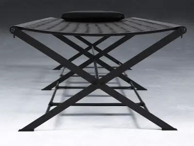 Folding Camp Bed 3D model