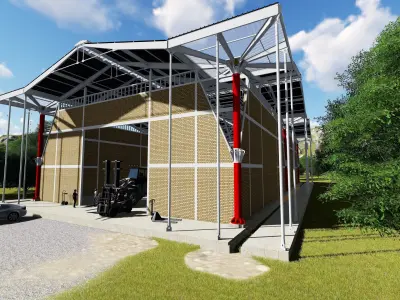 Industrial Building  3D model
