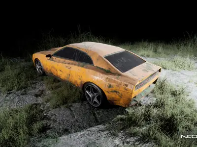 Abandoned Cars Vol3 Low-poly 3D model