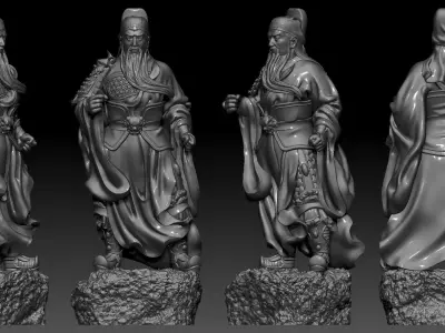 Guan Yu  3D print model