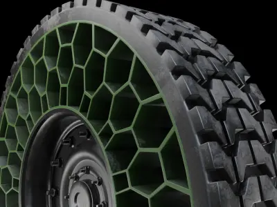 Future NPT Tire Low-poly 3D model