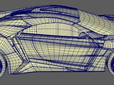 W Motors Lykan Hypersport 3D Model 3D model