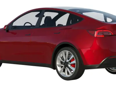 Tesla model Y 2020 3D model from CGTrader