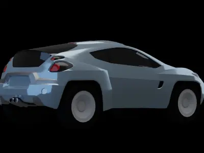 2001 Toyota RSC Concept  Low-poly 3D model