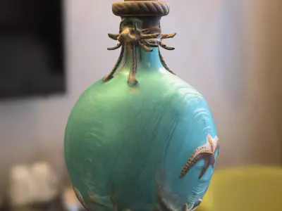 Decorative Starfish Potion Bottle Low-poly 3D model