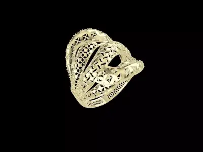 rings 3D print model 10