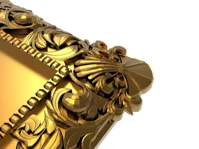 carved frame 3D model