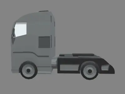 Low Poly Truck 03 Low-poly 3D model