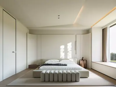 Bedroom interior scenes 3D model 5