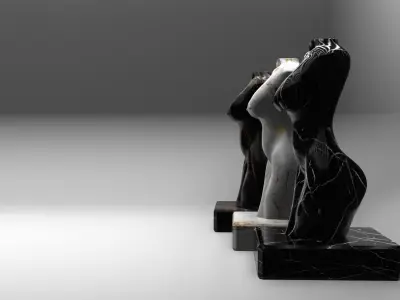 CHEAP MODELZ  Marble female body shape decoration 3D model