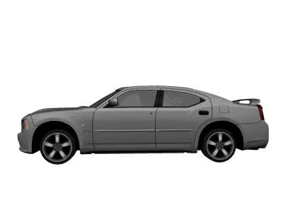 DODGE CHALLENGER SRT8 2013 - Custom Low-poly 3D model