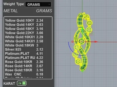 Radiant Infinity Diamond Pendant Necklace  3D print model