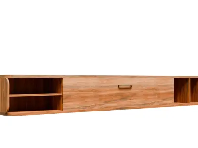 Floating Tv shelf 4 3D model