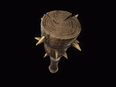 Troll Club Low-poly 3D model