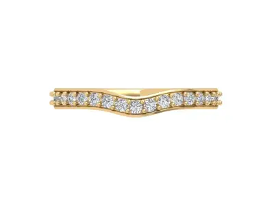 Wedding Ring  3D print model 16