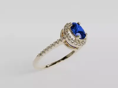 engagement ring 3D print model