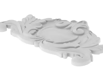 Cartouche Ornament 042 3D model