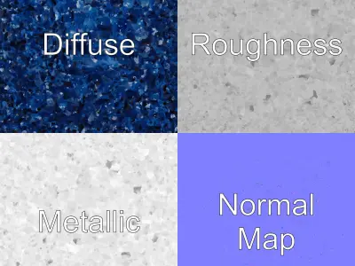 Purple Lotus Flower D Model Pack Low-poly 3D model