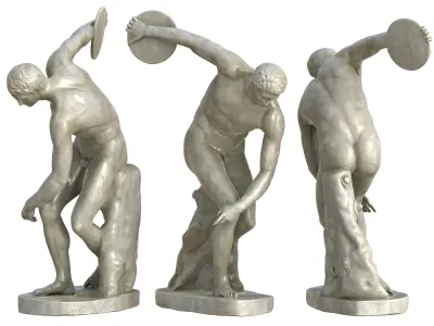 Statue 07 Low-poly 3D model