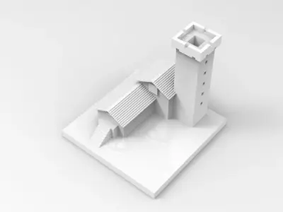 MINIATURE DECORATIVE INCENSE BURNER 3D print model