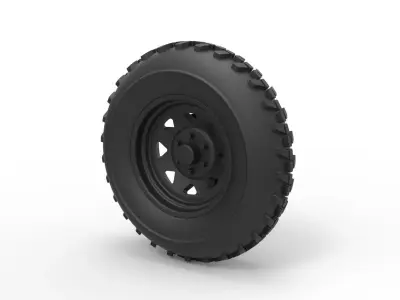 Front wheel for Dune Buggy 2 3D print model