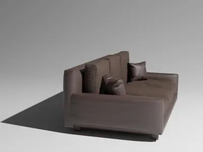 Leather sofa Free 3D model