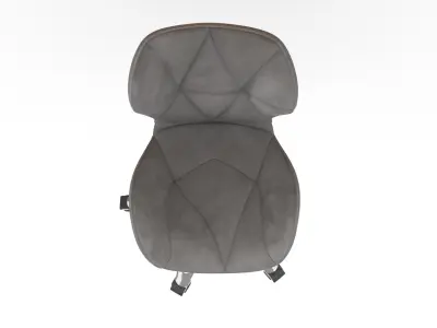 Modern Velvet Swivel Office Chair 3D Model  3D model