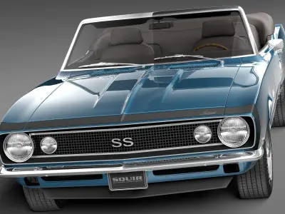 Chevrolet Camaro SS Convertible CG 1967 3D model
