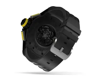 Richard Mille RM 032 Yellow Luxury Watch 3D model