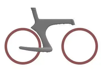 Detailed Bike Frame 3 3D model