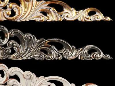 Classic carved 001 3D model