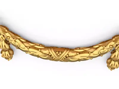 classic decorative swag onlay cnc 3d printing stl 06 3D print model