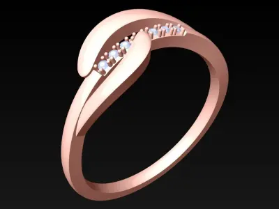Diamond Ring - Womens Rings - N420337 Free 3D print model