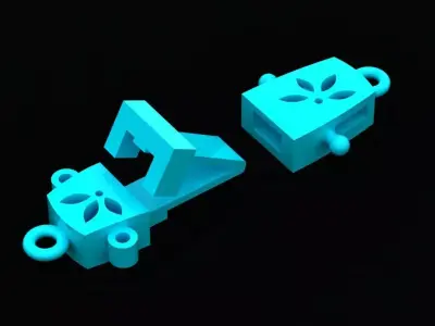 Luxury Box Clasp Jewelry Connector 3D Model 111a 3D print model