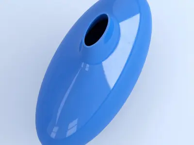 Blue Ceramic Vase 3D model