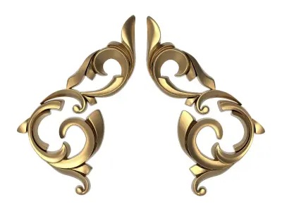 decorative pattern ready for 3D printing 3D model 23