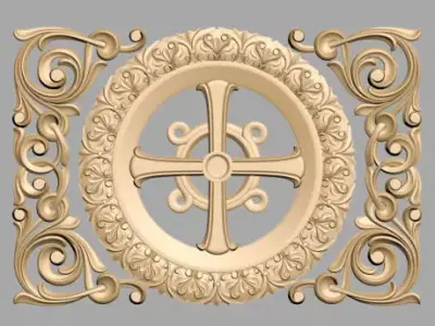 Carved Decor 3D model 15