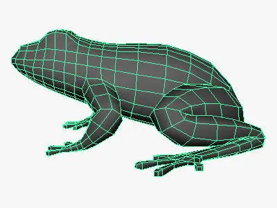 Low Poly Frog Low-poly 3D model