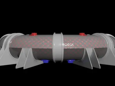 LArendsian Toroidal Serpentium Flux Motor - Generator  - Concept 3D model