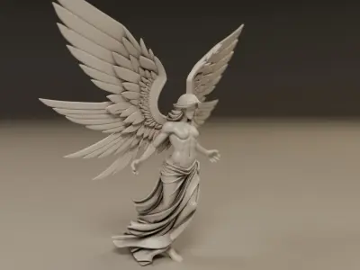 angel statue 3D print model get