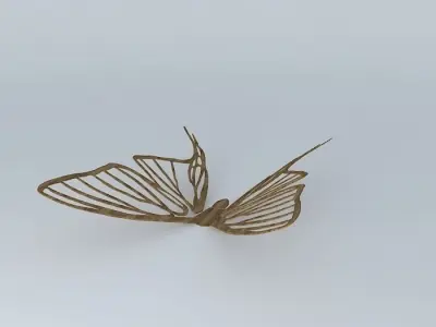 Butterfly Sculpture Free 3D model
